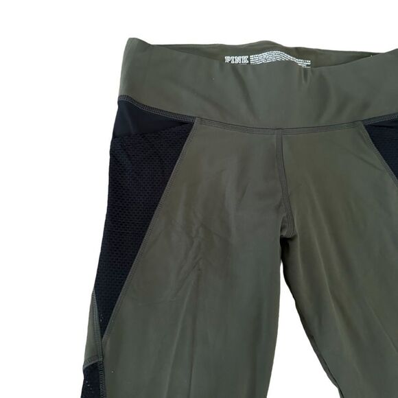 PINK Victoria Secret Green High Waist Long Ankle Yoga Athletic Legging Pants - Picture 3 of 6